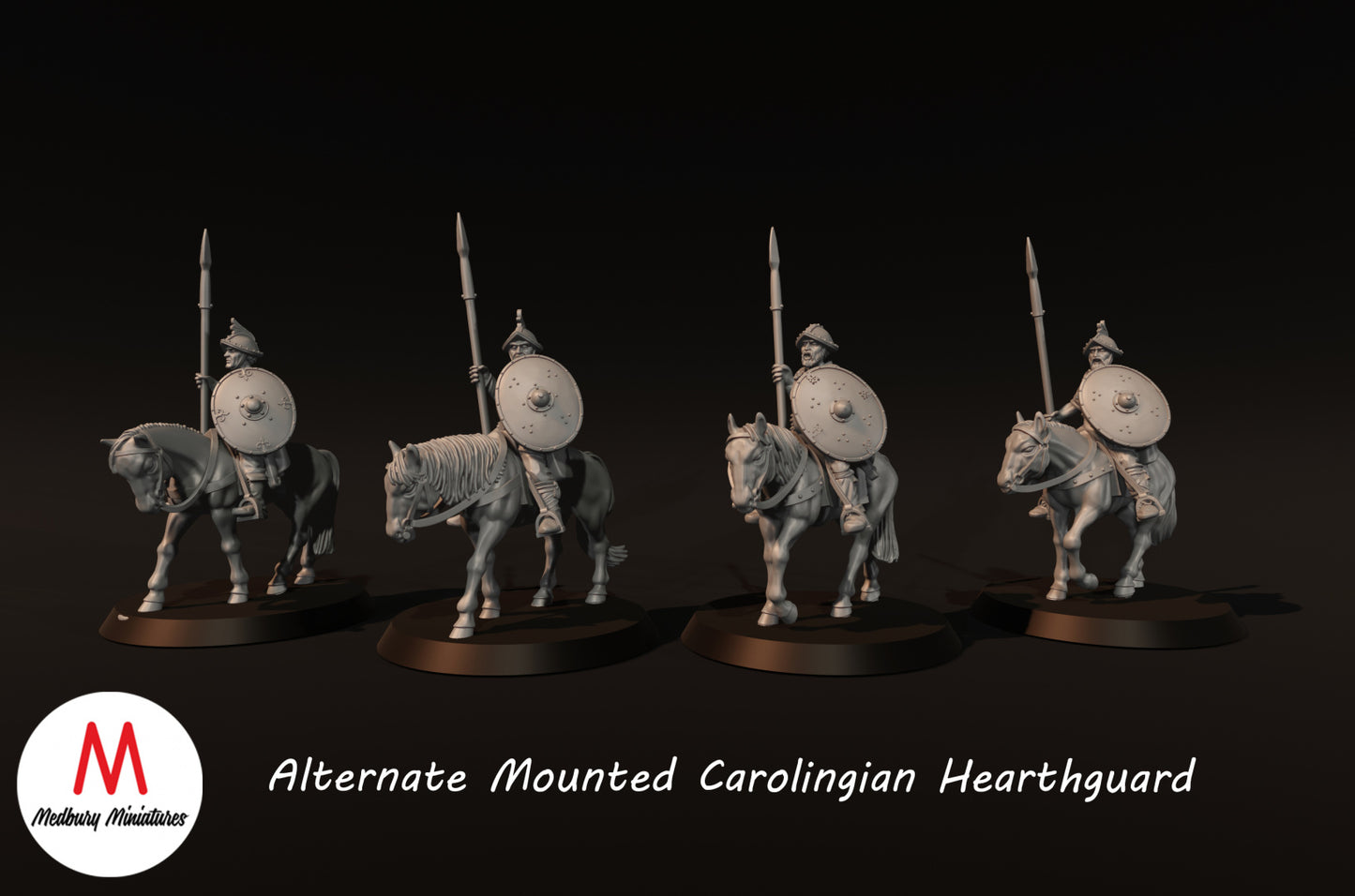 Alternate Carolingian Mounted Hearthguard - Medbury Miniatures