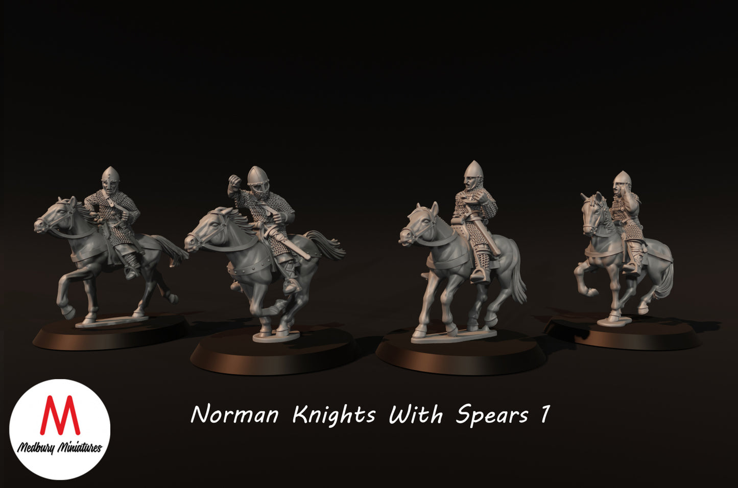 Norman Knights with Spears 1 - Medbury Miniatures