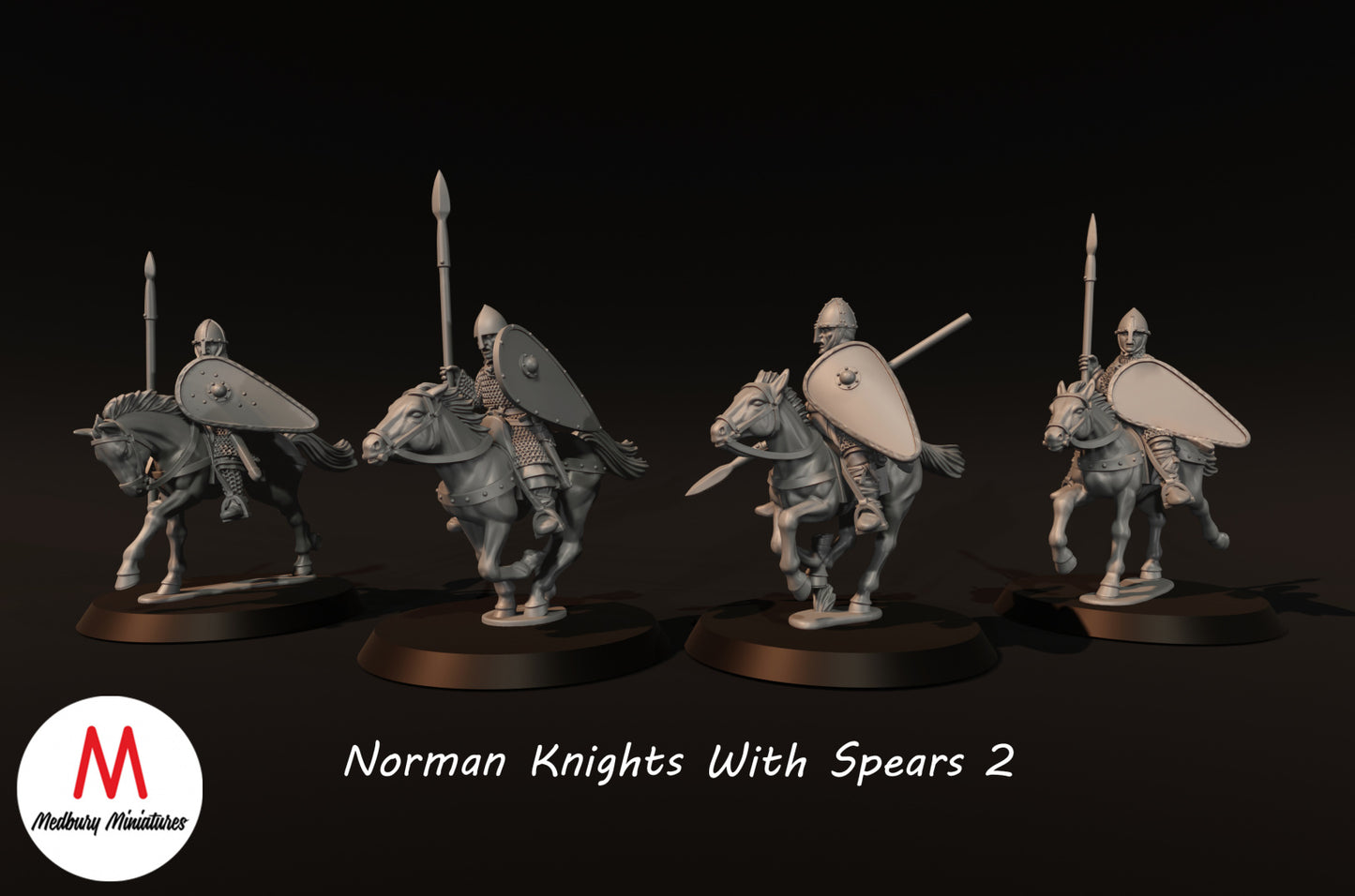 Norman Knights with Spears 2 - Medbury Miniatures