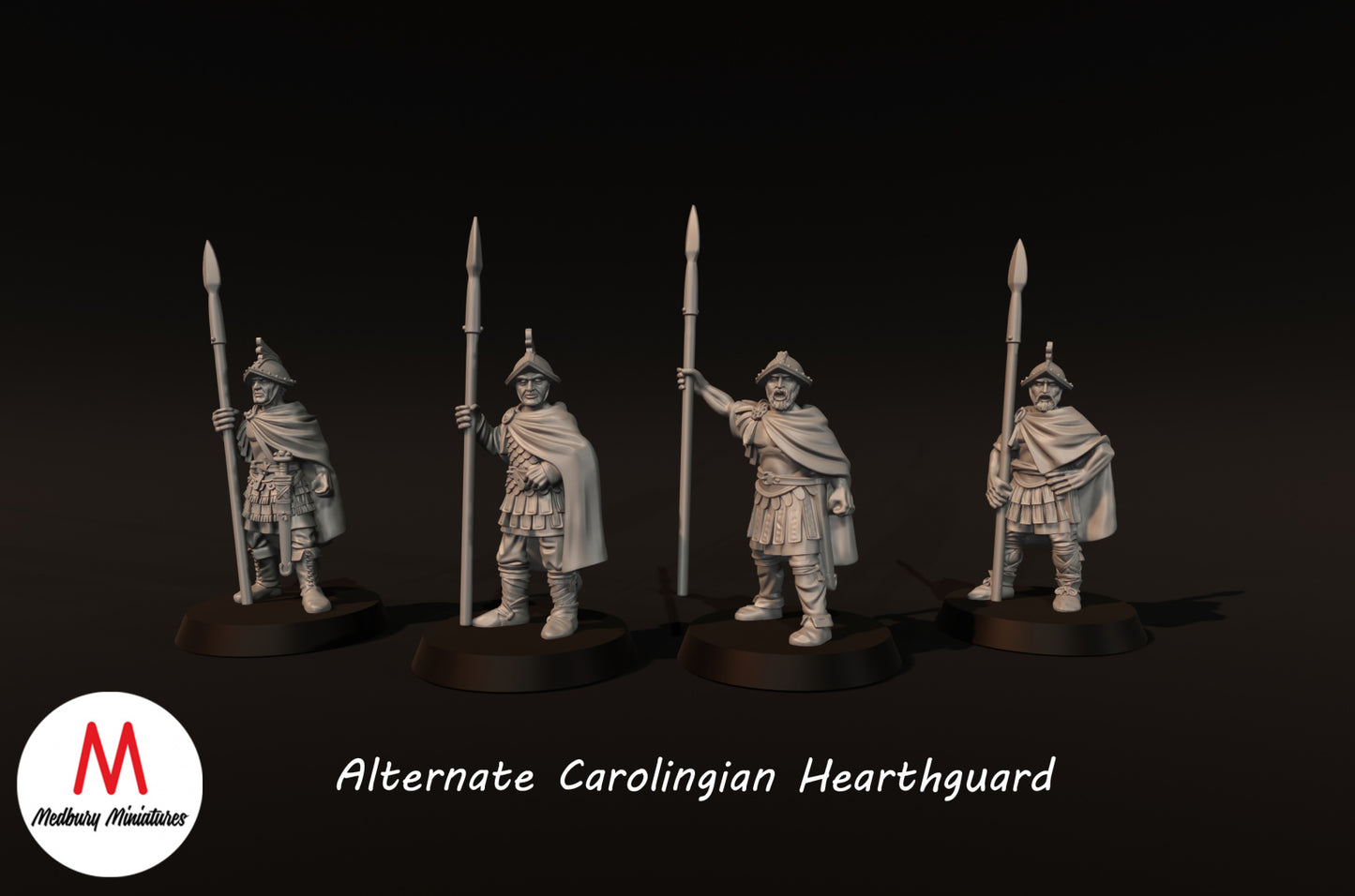 Alternate Carolingian Hearthguard on Foot - Medbury Miniatures