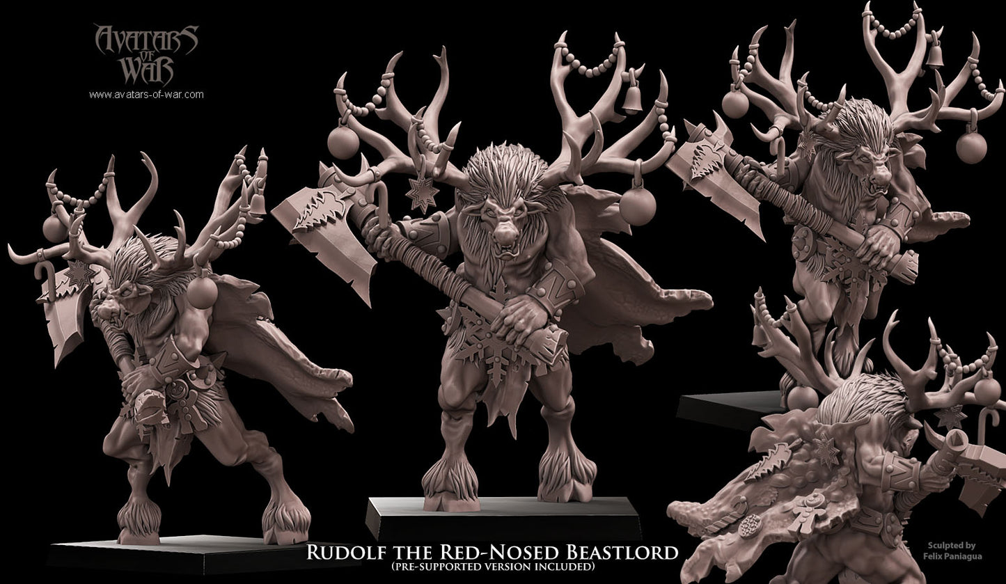 1x Rudolf the Red Nosed Beastlord - Avatars of War