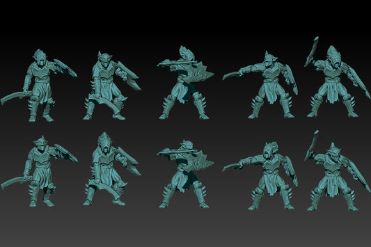 Goblins with Swords and Shields - KzK Minis