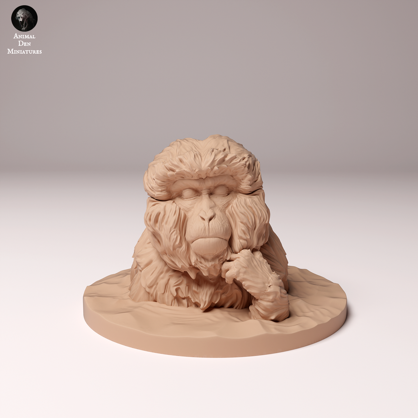 Snow Monkey Bath (Japanese Macaque)  - Animal Den Miniatures