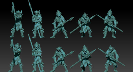 Goblins with Spears - KzK Minis