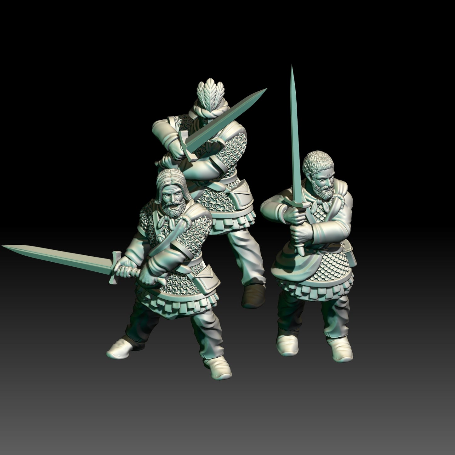 3x Swordsmen - KzK Minis