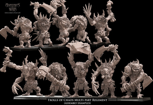 5x Trolls of Chaos multi-part regiment - Avatars of War