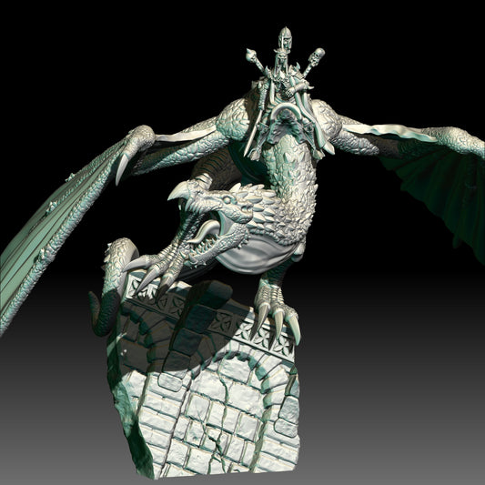 Wraith Lord on Winged Terror - KzK Minis