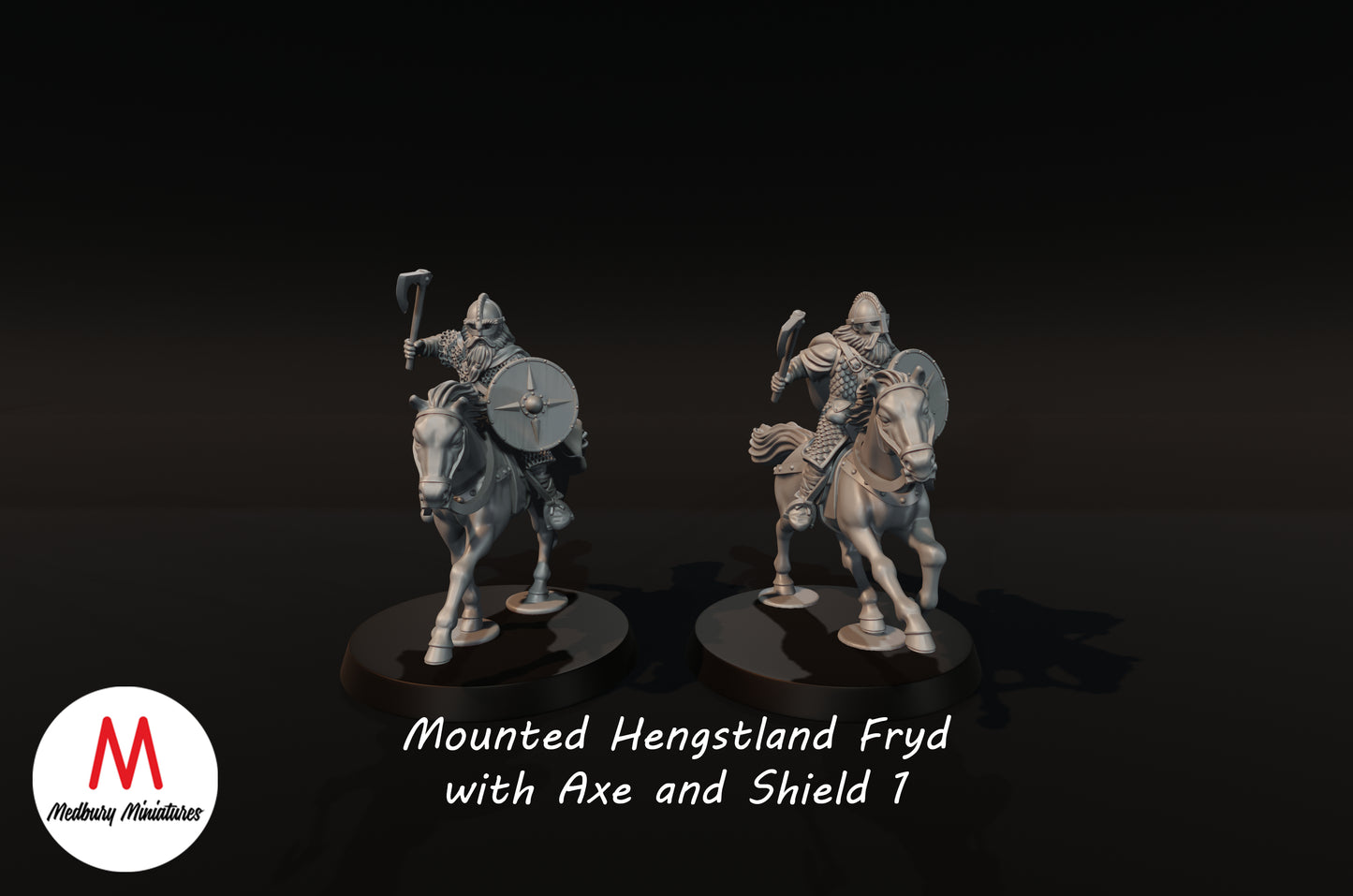 Hengstland Riders with Axes 1 - Medbury Miniatures