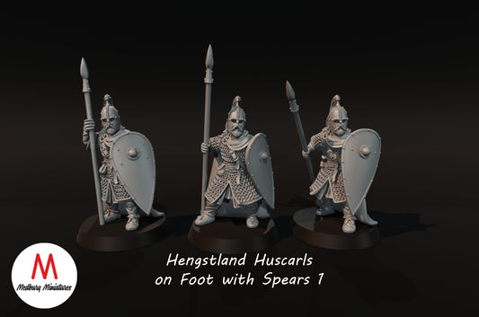 Huscarls Hengstland avec lances - Medbury Miniatures