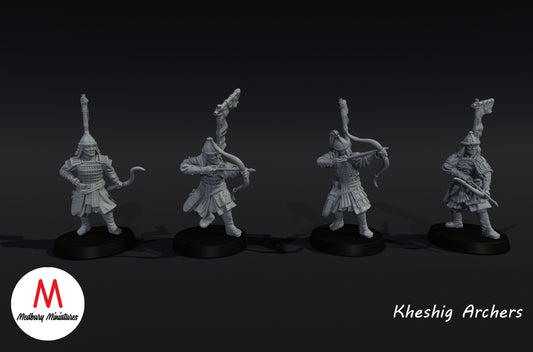 Kheshig-Fußbogenschützen - Medbury Miniatures