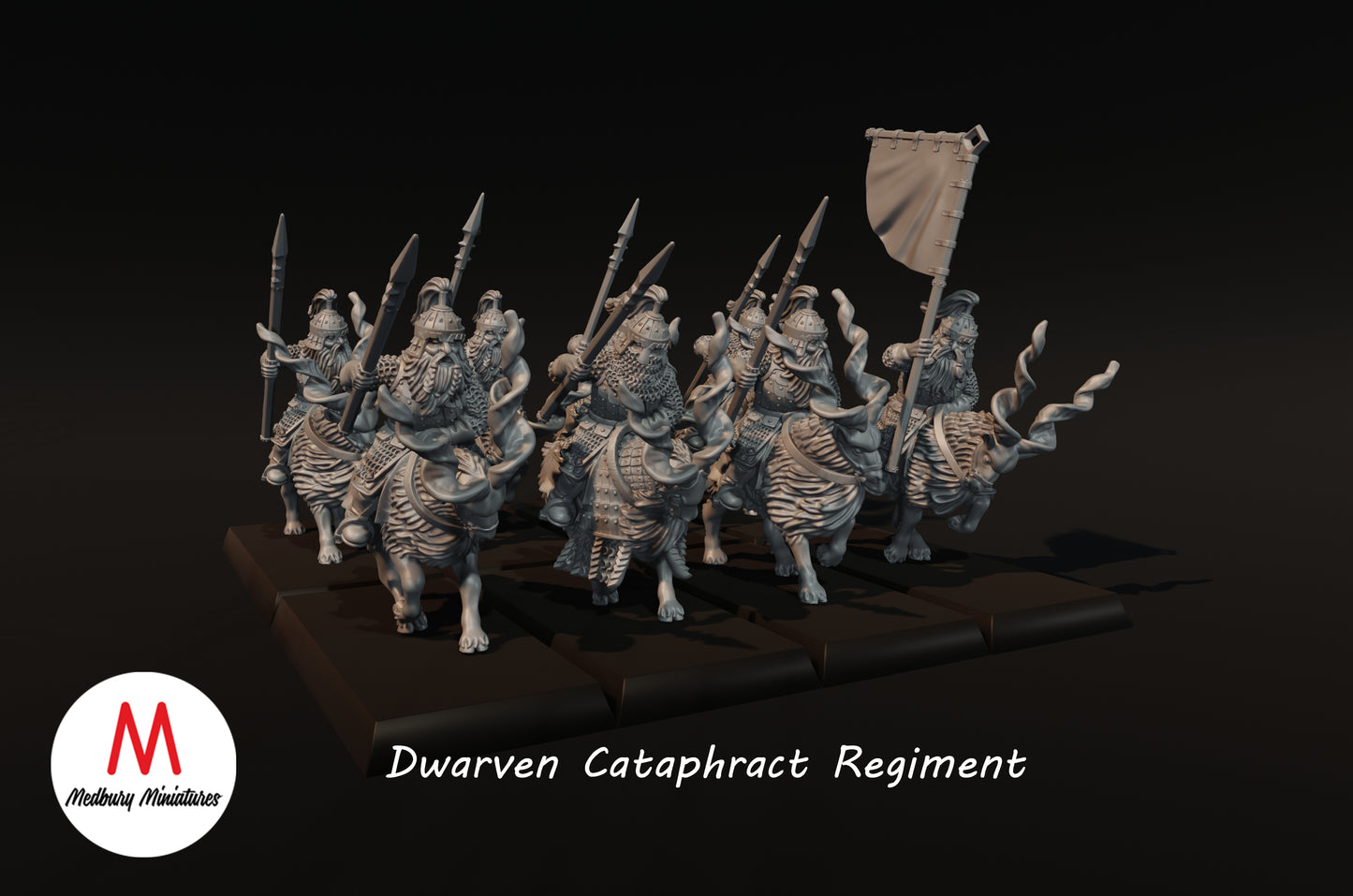 Dwarven Cataphracts - Medbury Miniatures