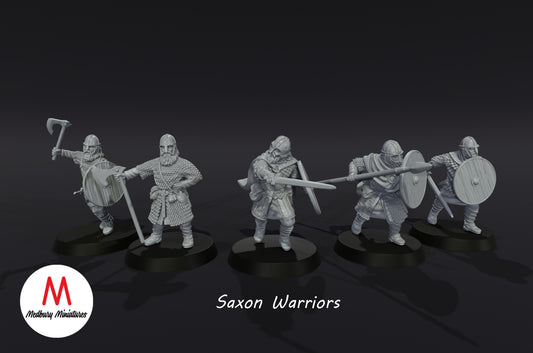 Saxon Warriors - Medbury Miniatures