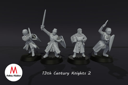 Chevaliers du XIIIe siècle 2 - Medbury Miniatures