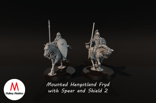 Cavaliers Hengstland avec lances 2 - Medbury Miniatures