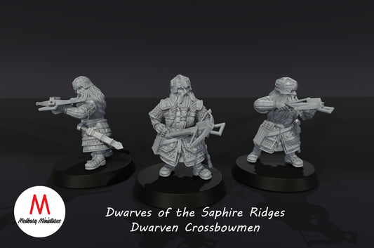 Zwerge der Saphire Ridges Zwergenarmbrustschützen - Medbury Miniatures