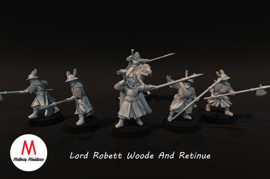 Lord Robett Woode und Gefolge - Medbury Miniatures