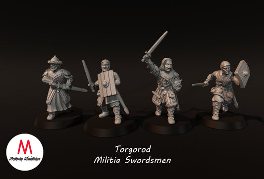 Schwertkämpfer der Torgorod-Miliz - Medbury Miniatures