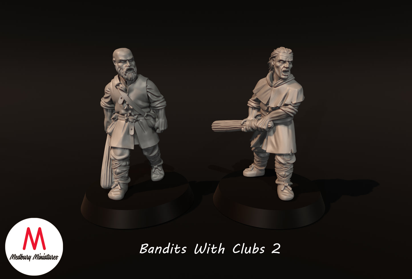 Banditen mit Keulen 2 - Medbury Miniatures