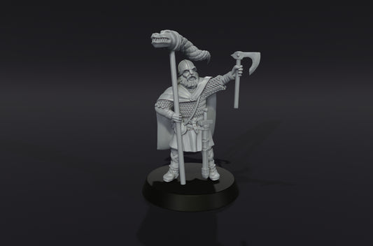 Saxon Banner Bearer - Medbury Miniatures