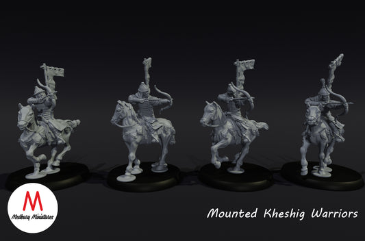 Kheshig-Bogenschützen zu Pferd - Medbury Miniatures