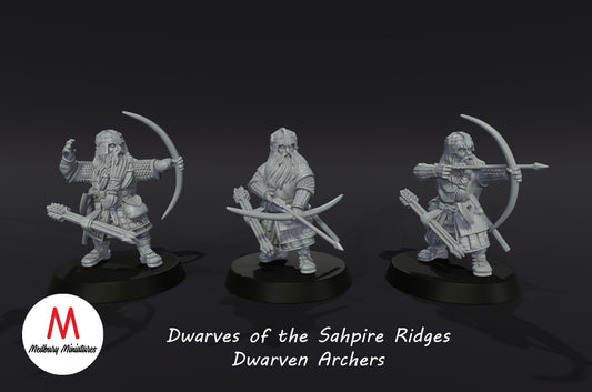 Dwarves of the Sapphire Ridges Dwarven Archers - Medbury Miniatures