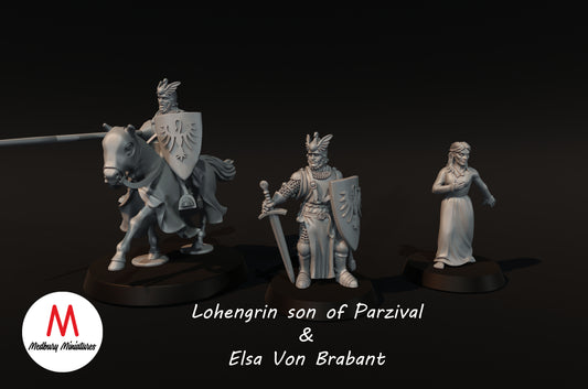 Lohengrin & Elsa - Medbury Miniatures