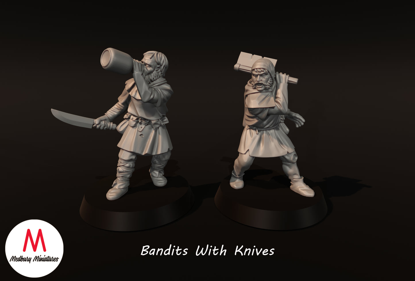 Bandits avec couteaux - Medbury Miniatures