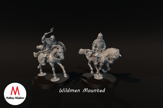 Wilde Männer zu Pferd - Medbury Miniatures