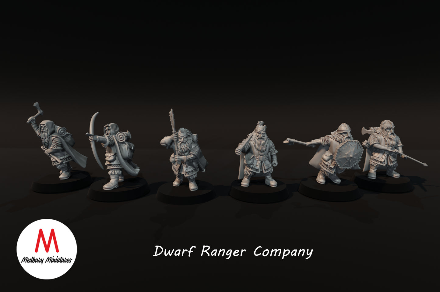 Zwergen-Rangers-Kompanie - Medbury Miniatures