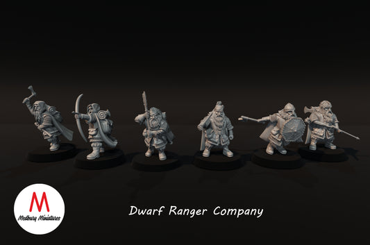 Dwarf Rangers Company - Medbury Miniatures