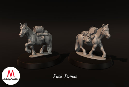 Pack Ponies - Medbury Miniatures