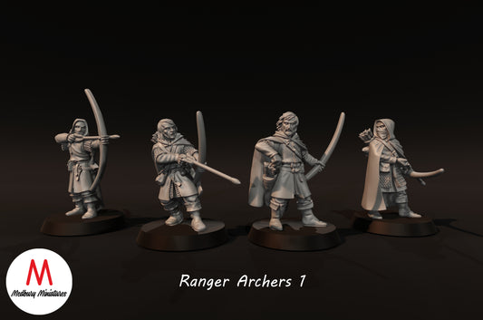 Rangers Archers 1 - Medbury Miniatures