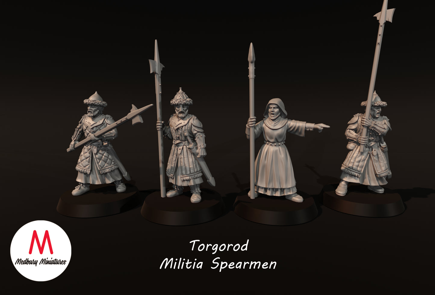 Torgorod Militia Spearmen - Medbury Miniatures