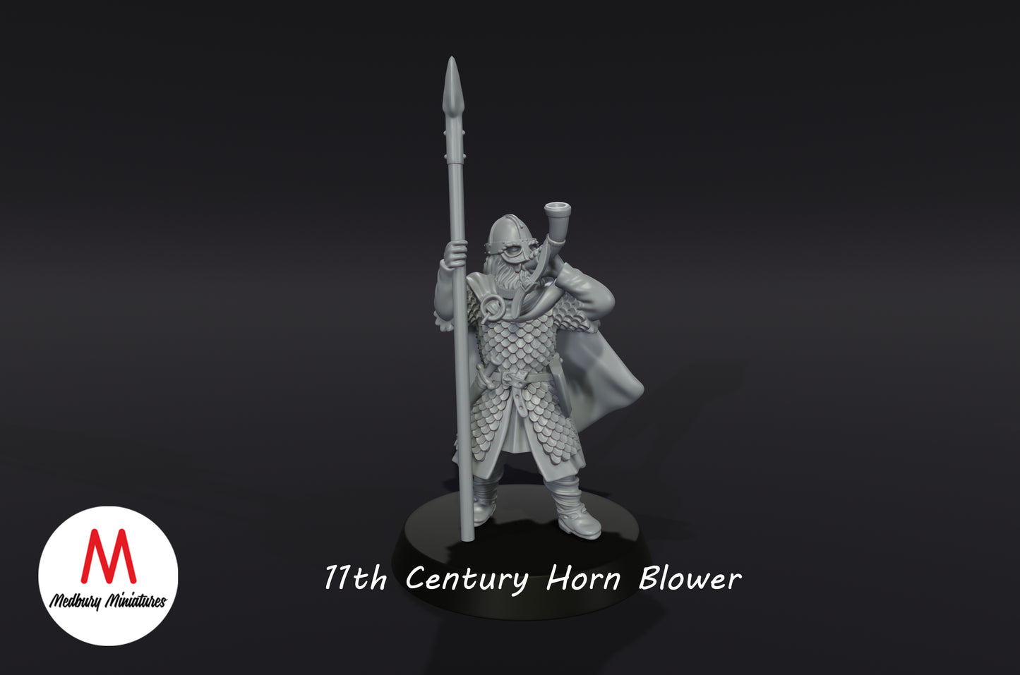 11th Century Horn Blower - Medbury Miniatures