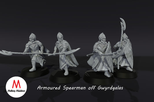 Armoured Spearman off Gwyrdgalas - Medbury Miniatures