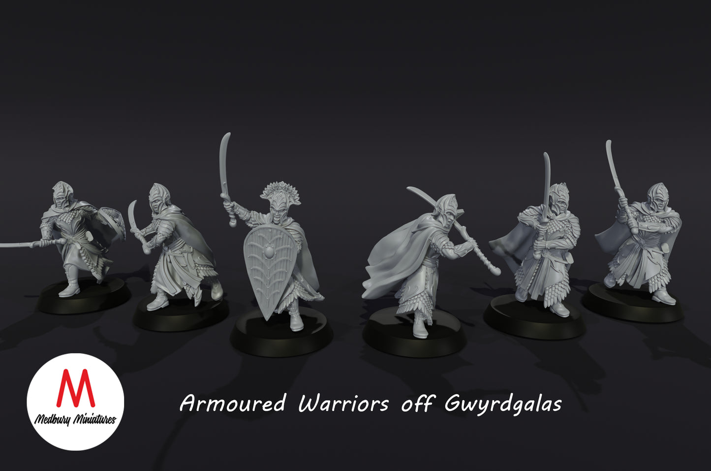 Guerriers en armure de Gwyrdgalas - Medbury Miniatures