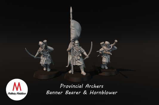 Provincial Hornblower and Banner - Medbury Miniatures