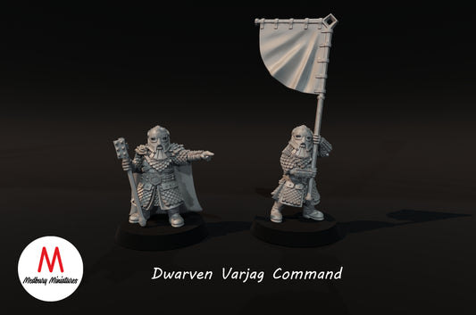 Dwarven Varjag Commanders - Medbury Miniatures