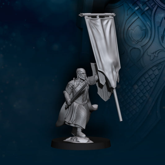 Armoured Wood Elf Banner  - Davale Games