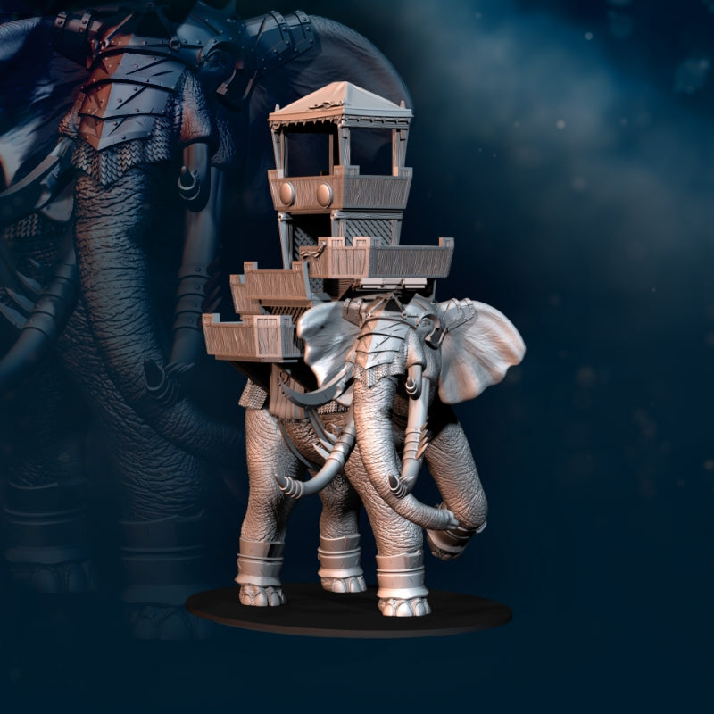 War Elephant with Archer Castle - Davale Games