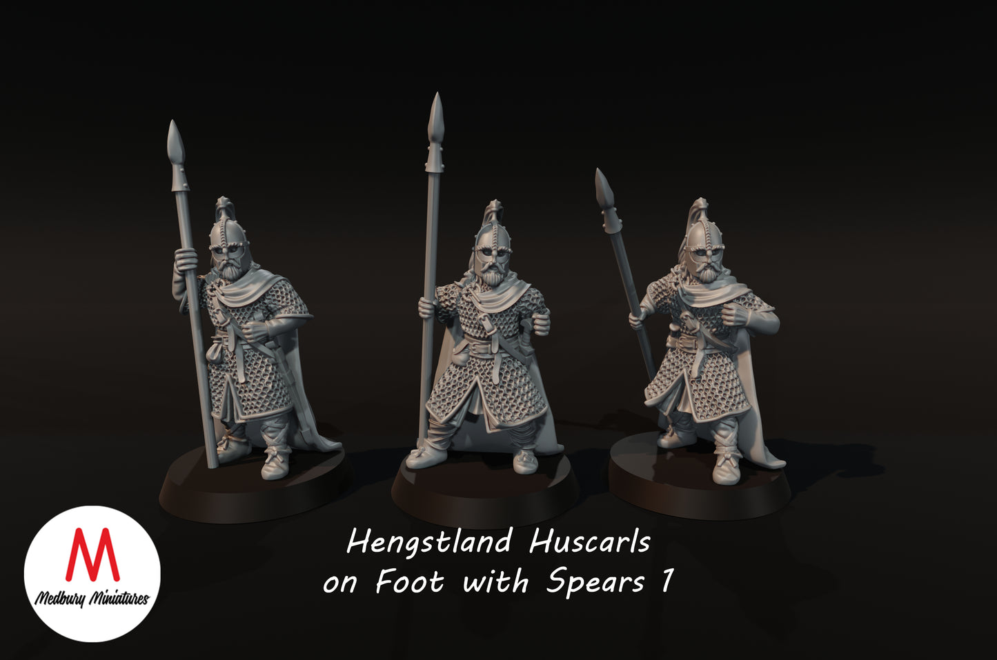 Hengstland Huscarls mit Speeren - Medbury Miniatures