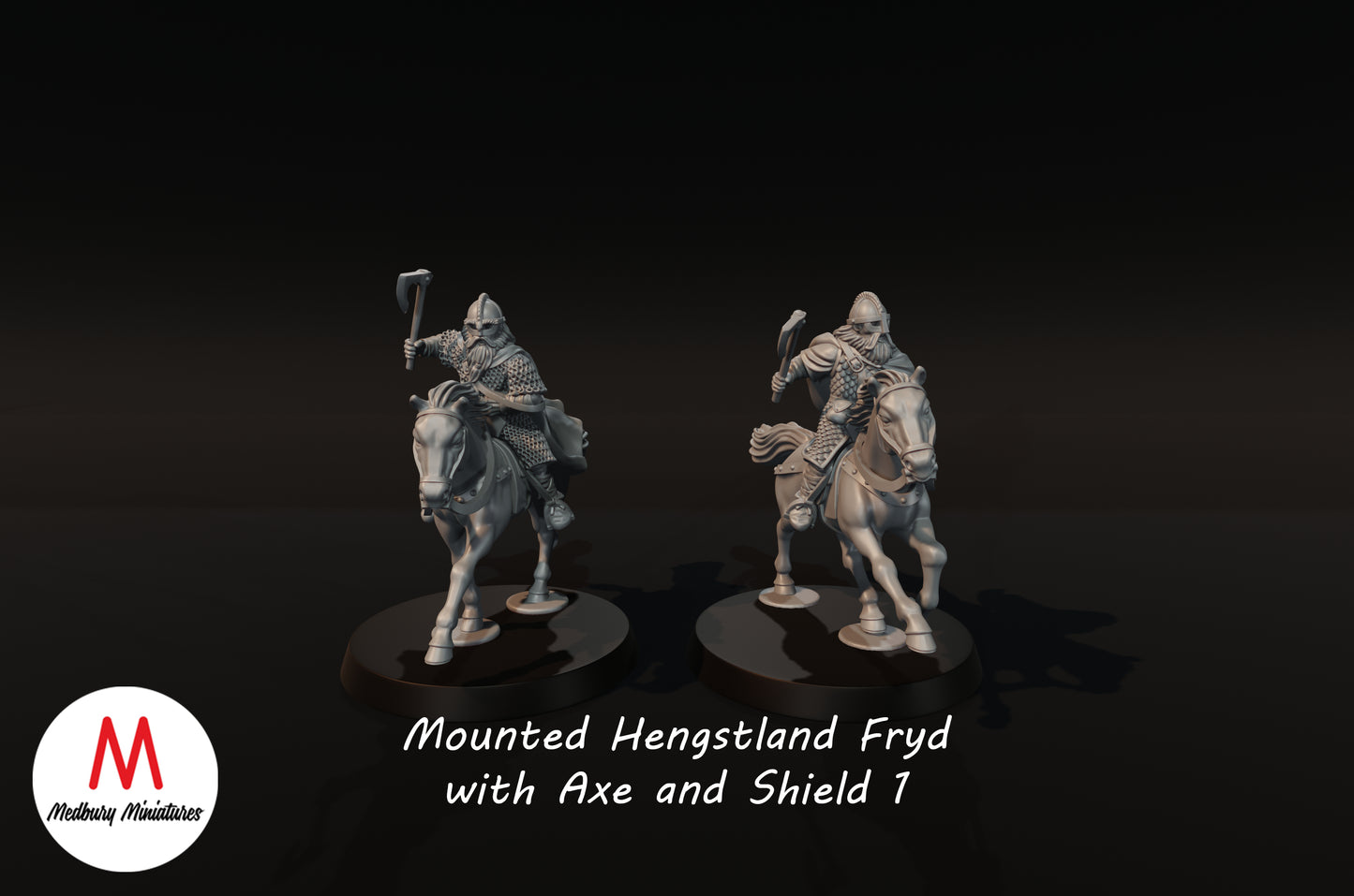 Hengstland Riders with Axes 1 - Medbury Miniatures