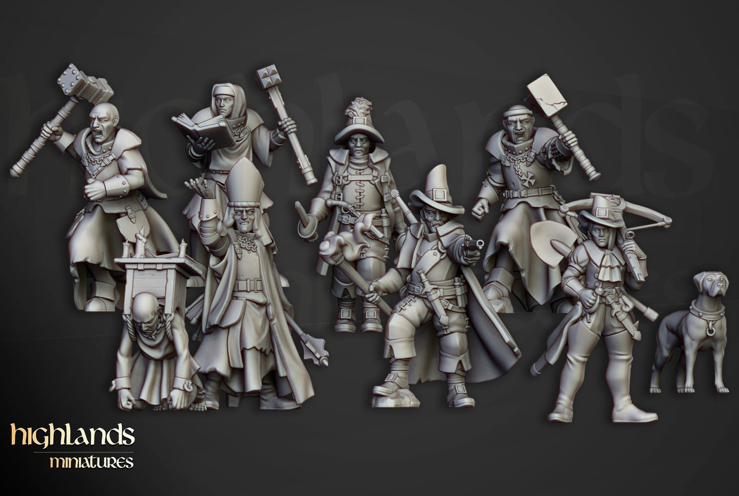 Groupe inquisitorial - Highlands Miniatures