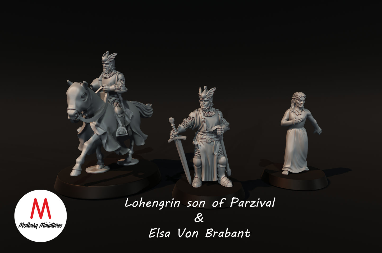 Lohengrin et Elsa - Miniatures Medbury