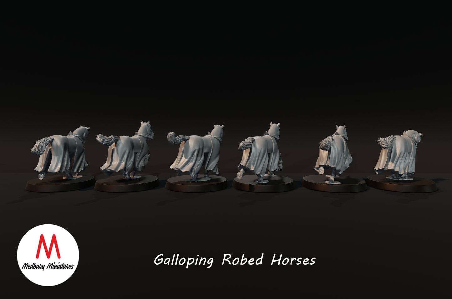 Chevaux galopants en robe - Medbury Miniatures