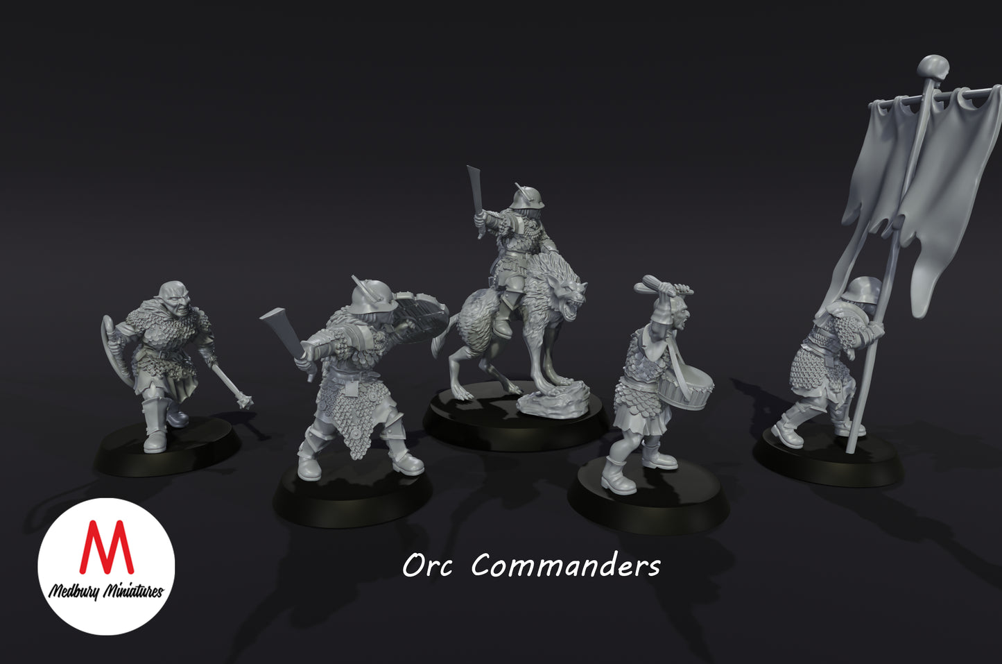 Orc Command Team - Medbury Miniatures