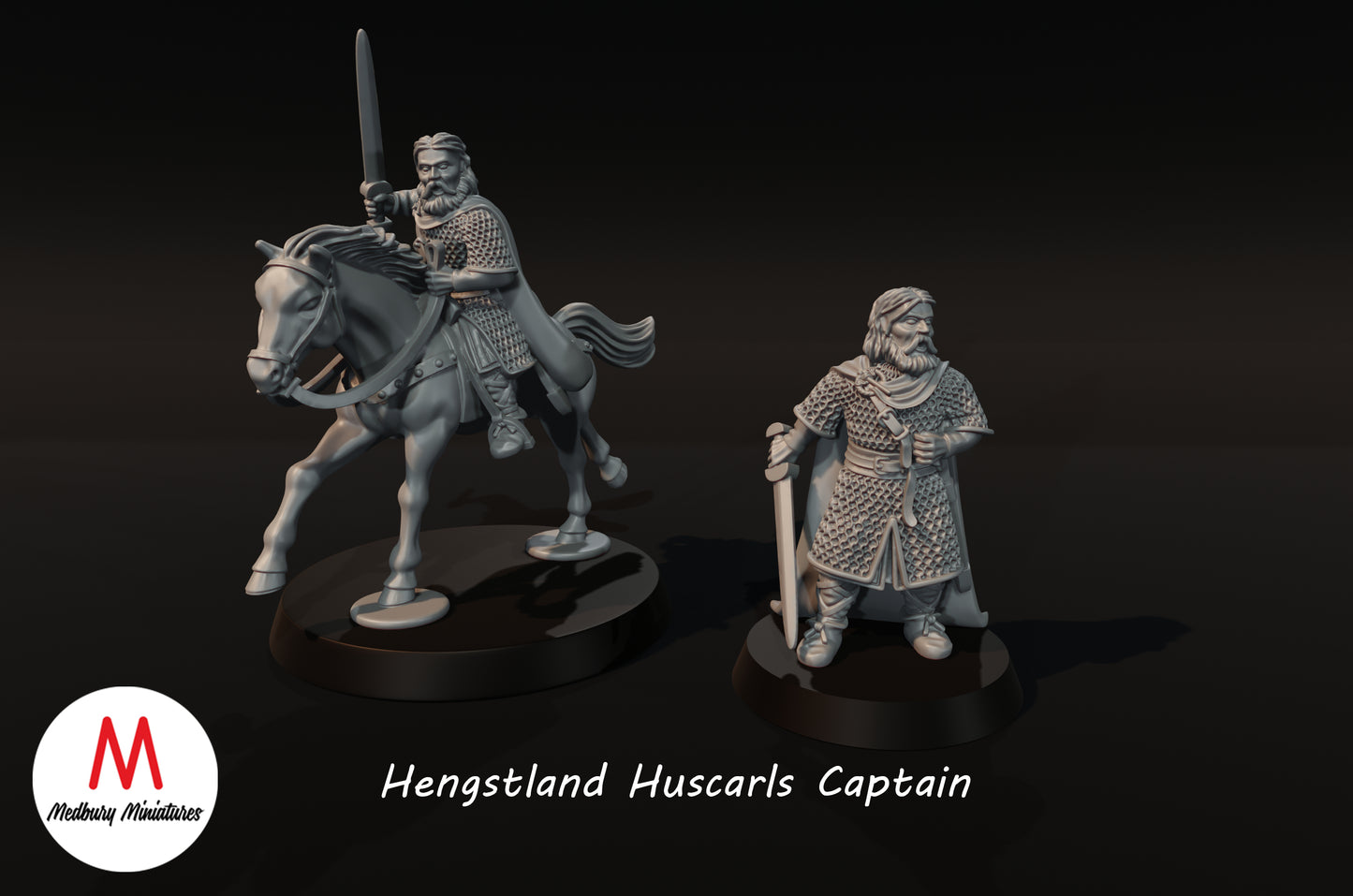 Capitaine Huscarl Hengstland - Miniatures Medbury