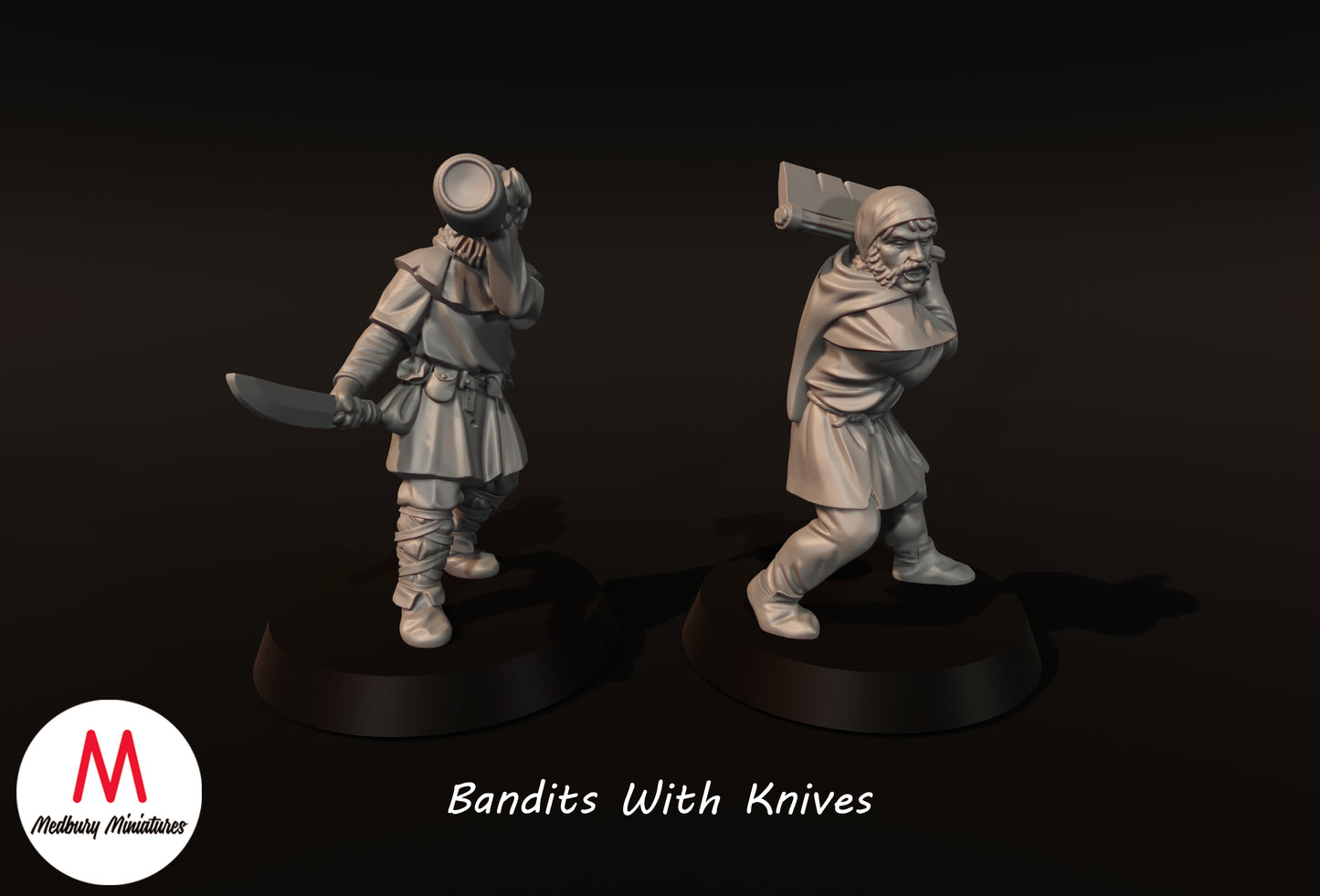 Bandits avec couteaux - Medbury Miniatures