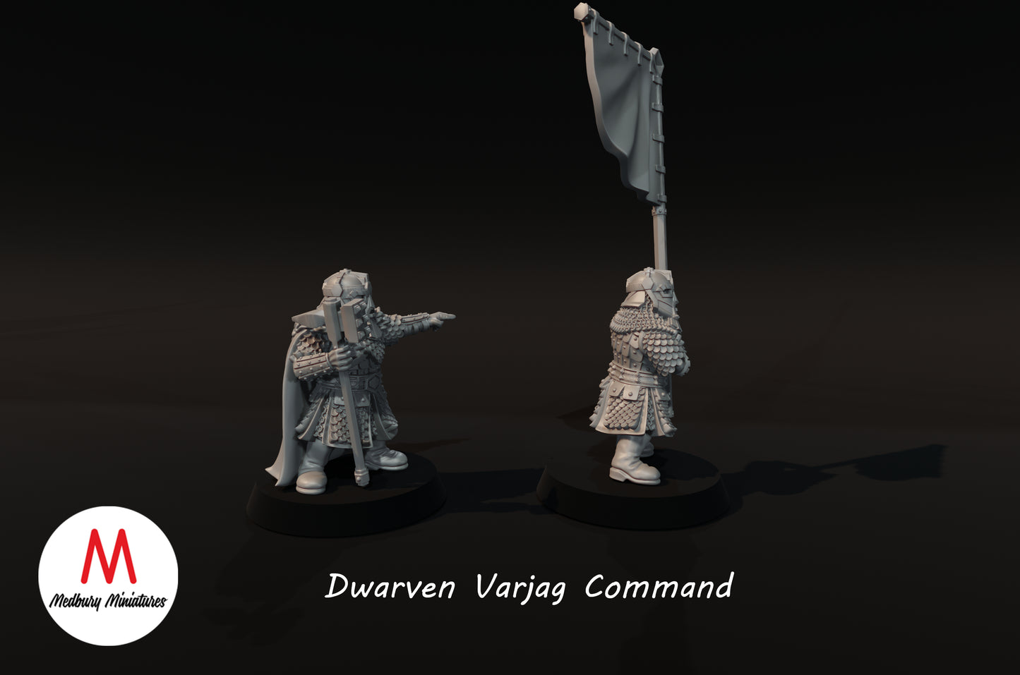 Zwergische Varjag-Kommandanten - Medbury Miniatures