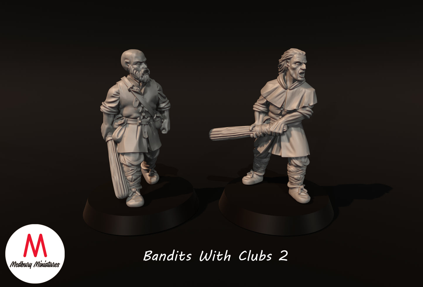 Banditen mit Keulen 2 - Medbury Miniatures